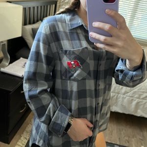 Grey Bucs Flannel